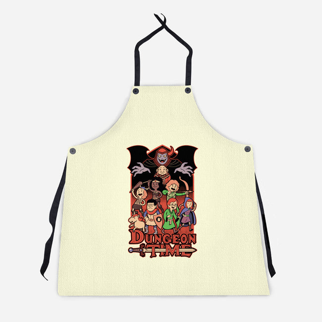 Dungeon Time Animation RPG-Unisex-Kitchen-Apron-Studio Mootant