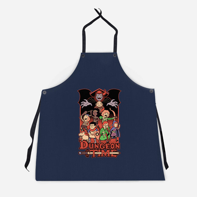 Dungeon Time Animation RPG-Unisex-Kitchen-Apron-Studio Mootant