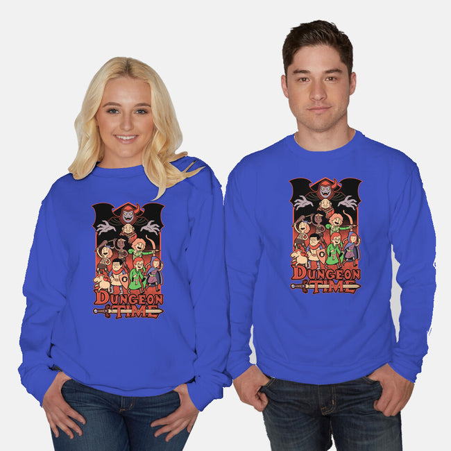 Dungeon Time Animation RPG-Unisex-Crew Neck-Sweatshirt-Studio Mootant