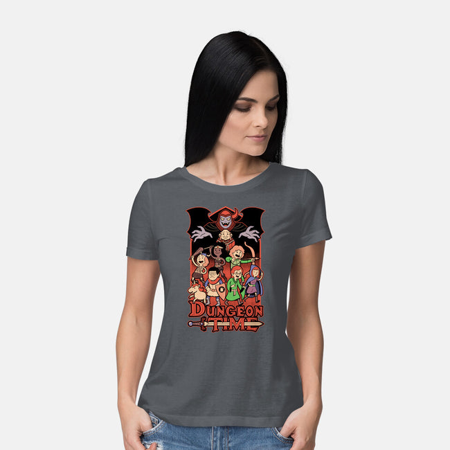 Dungeon Time Animation RPG-Womens-Basic-Tee-Studio Mootant