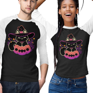 Cute Halloween Cat On Pumpkin
