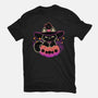 Cute Halloween Cat On Pumpkin-Mens-Heavyweight-Tee-xMorfina