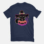Cute Halloween Cat On Pumpkin-Mens-Heavyweight-Tee-xMorfina