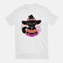 Cute Halloween Cat On Pumpkin-Mens-Basic-Tee-xMorfina
