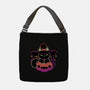 Cute Halloween Cat On Pumpkin-None-Adjustable Tote-Bag-xMorfina