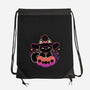 Cute Halloween Cat On Pumpkin-None-Drawstring-Bag-xMorfina