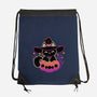 Cute Halloween Cat On Pumpkin-None-Drawstring-Bag-xMorfina