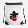 Cute Halloween Cat On Pumpkin-None-Drawstring-Bag-xMorfina