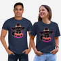 Cute Halloween Cat On Pumpkin-Unisex-Basic-Tee-xMorfina