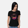 Cute Halloween Cat On Pumpkin-Womens-Basic-Tee-xMorfina