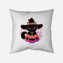 Cute Halloween Cat On Pumpkin-None-Removable Cover w Insert-Throw Pillow-xMorfina