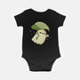 Cute Ghost With Leaf Umbrella-Baby-Basic-Onesie-xMorfina