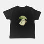 Cute Ghost With Leaf Umbrella-Baby-Basic-Tee-xMorfina