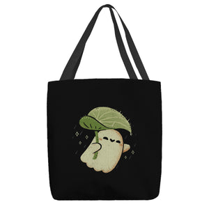 Cute Ghost With Leaf Umbrella