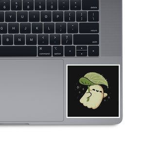 Cute Ghost With Leaf Umbrella