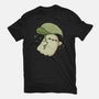 Cute Ghost With Leaf Umbrella-Mens-Premium-Tee-xMorfina