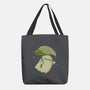Cute Ghost With Leaf Umbrella-None-Basic Tote-Bag-xMorfina