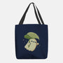 Cute Ghost With Leaf Umbrella-None-Basic Tote-Bag-xMorfina