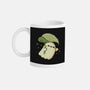 Cute Ghost With Leaf Umbrella-None-Mug-Drinkware-xMorfina