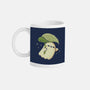 Cute Ghost With Leaf Umbrella-None-Mug-Drinkware-xMorfina
