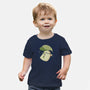 Cute Ghost With Leaf Umbrella-Baby-Basic-Tee-xMorfina