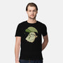 Cute Ghost With Leaf Umbrella-Mens-Premium-Tee-xMorfina