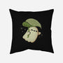 Cute Ghost With Leaf Umbrella-None-Removable Cover w Insert-Throw Pillow-xMorfina