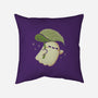 Cute Ghost With Leaf Umbrella-None-Removable Cover w Insert-Throw Pillow-xMorfina