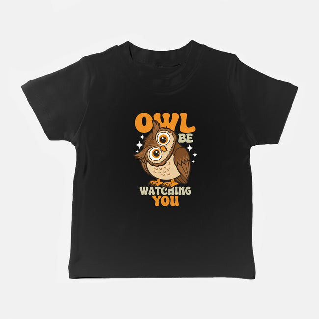 Owl Be Watching You-Baby-Basic-Tee-Boggs Nicolas