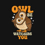 Owl Be Watching You-Womens-Fitted-Tee-Boggs Nicolas