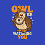 Owl Be Watching You-Womens-Fitted-Tee-Boggs Nicolas