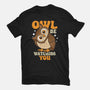 Owl Be Watching You-Womens-Fitted-Tee-Boggs Nicolas