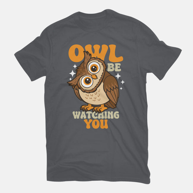 Owl Be Watching You-Womens-Fitted-Tee-Boggs Nicolas