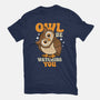 Owl Be Watching You-Womens-Fitted-Tee-Boggs Nicolas