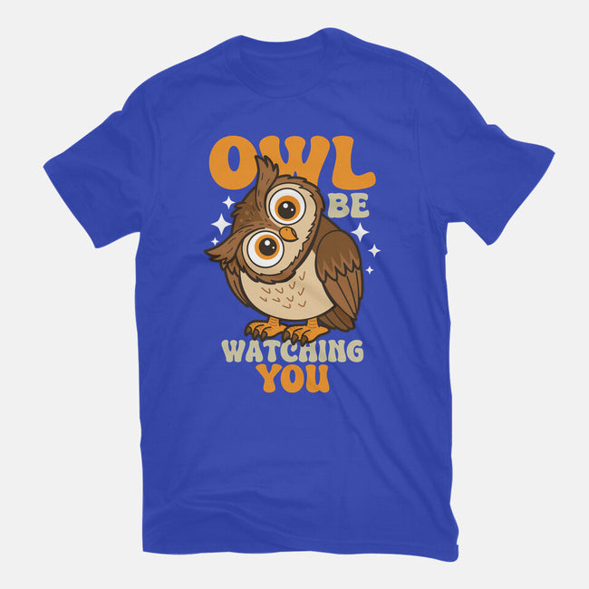Owl Be Watching You-Womens-Fitted-Tee-Boggs Nicolas