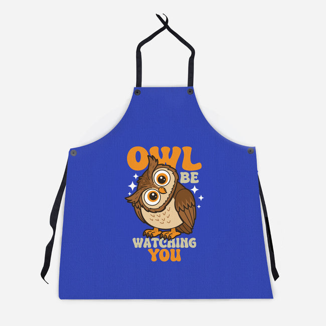 Owl Be Watching You-Unisex-Kitchen-Apron-Boggs Nicolas