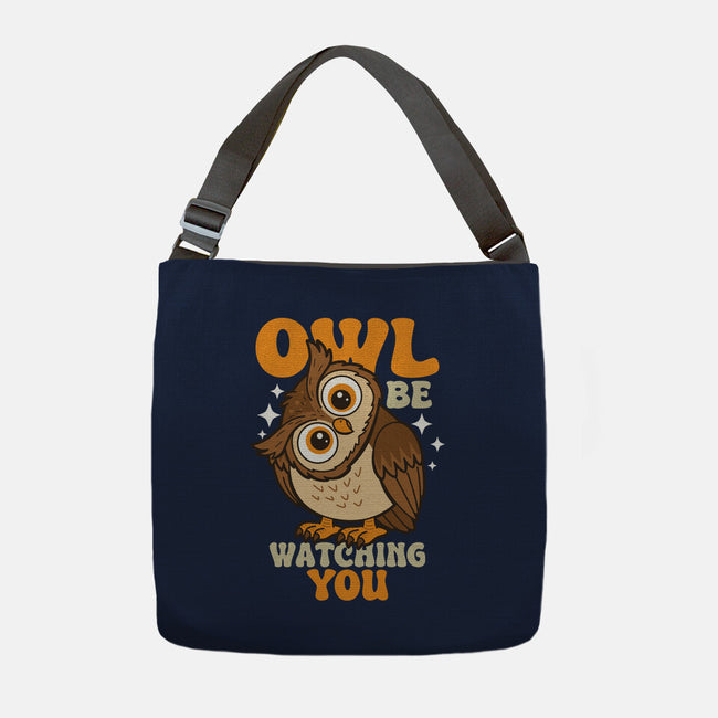 Owl Be Watching You-None-Adjustable Tote-Bag-Boggs Nicolas