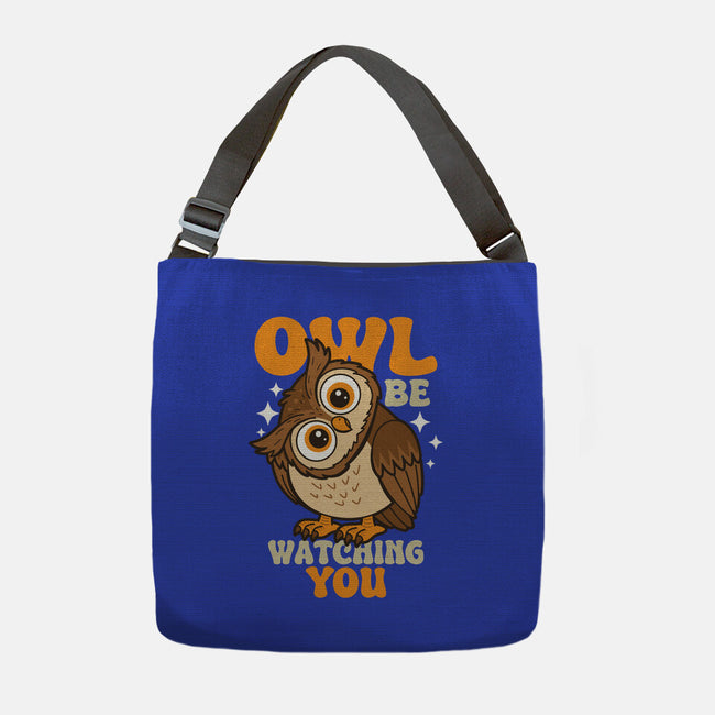 Owl Be Watching You-None-Adjustable Tote-Bag-Boggs Nicolas