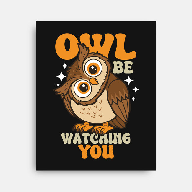 Owl Be Watching You-None-Stretched-Canvas-Boggs Nicolas
