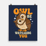 Owl Be Watching You-None-Matte-Poster-Boggs Nicolas