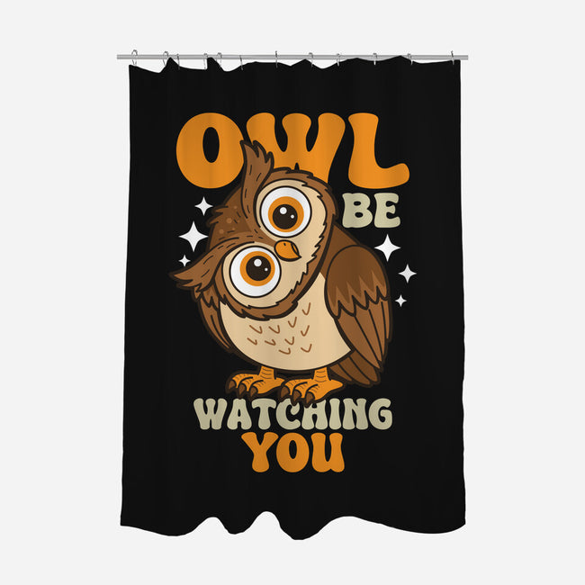 Owl Be Watching You-None-Polyester-Shower Curtain-Boggs Nicolas