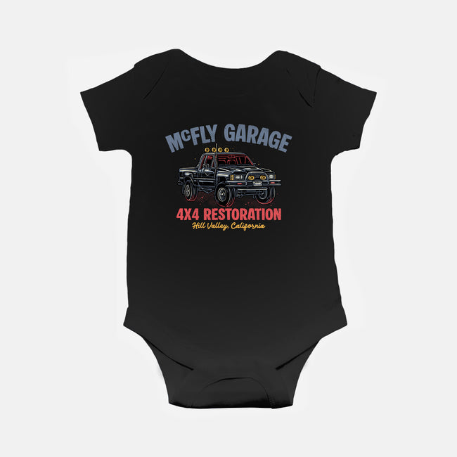 McFly Garage-Baby-Basic-Onesie-glitchygorilla