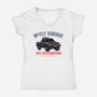 McFly Garage-Womens-V-Neck-Tee-glitchygorilla