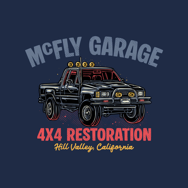 McFly Garage-Mens-Heavyweight-Tee-glitchygorilla