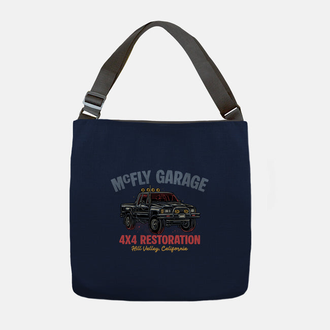 McFly Garage-None-Adjustable Tote-Bag-glitchygorilla