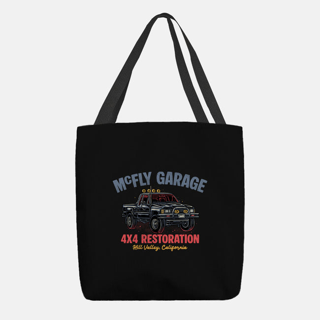McFly Garage-None-Basic Tote-Bag-glitchygorilla