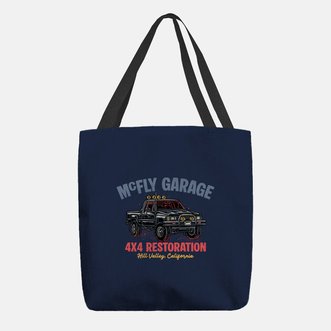 McFly Garage-None-Basic Tote-Bag-glitchygorilla