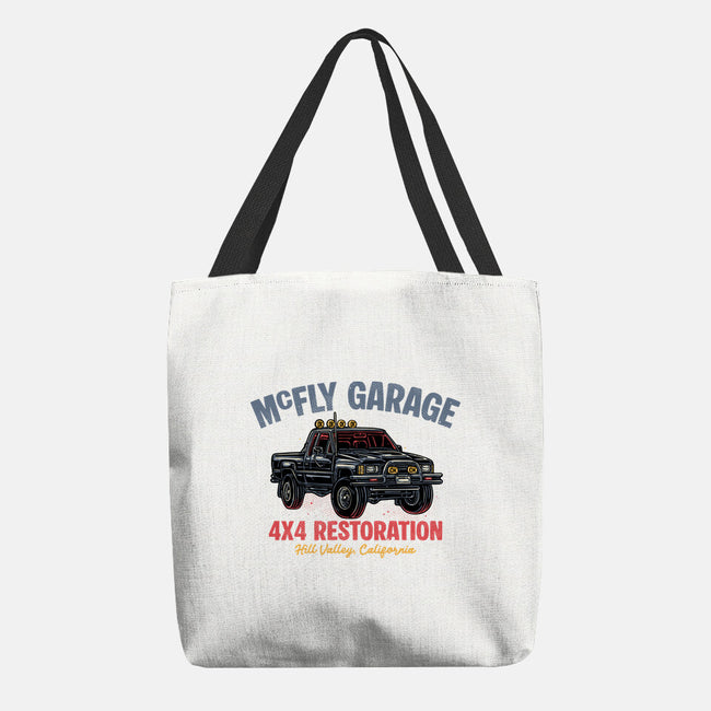 McFly Garage-None-Basic Tote-Bag-glitchygorilla