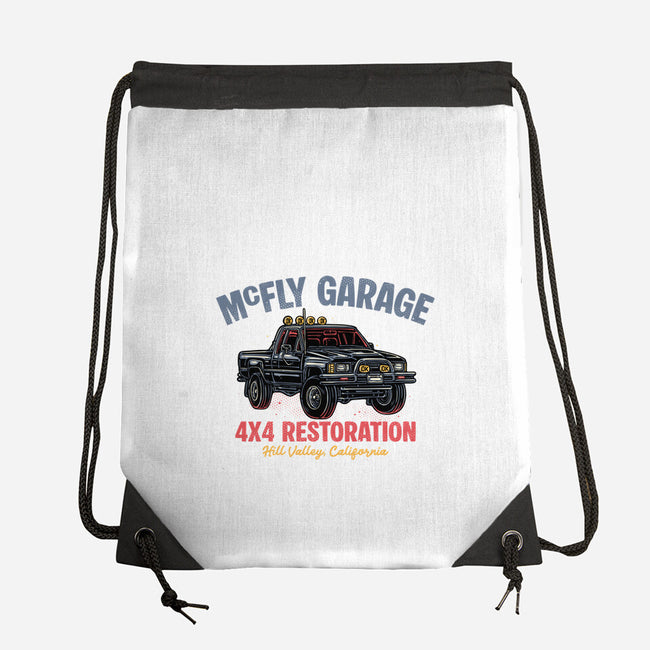 McFly Garage-None-Drawstring-Bag-glitchygorilla