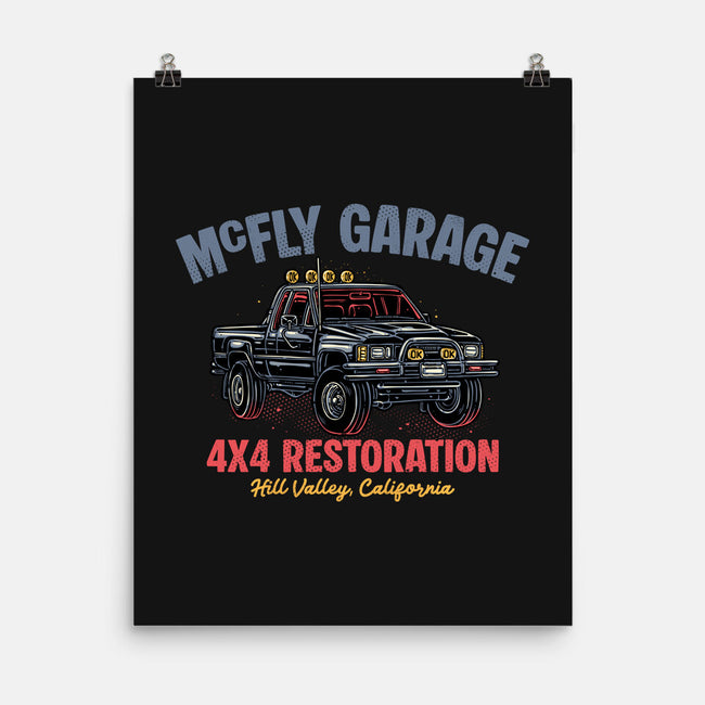 McFly Garage-None-Matte-Poster-glitchygorilla